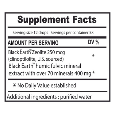 Black Earth Zeolite